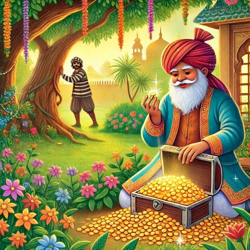 Miser and His Gold Story Image